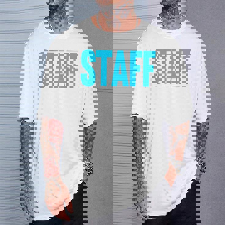 スタッフ イベント 衣装 クルー 音楽祭 バックプリント ワーカー Tシャツ 彼への贈り物