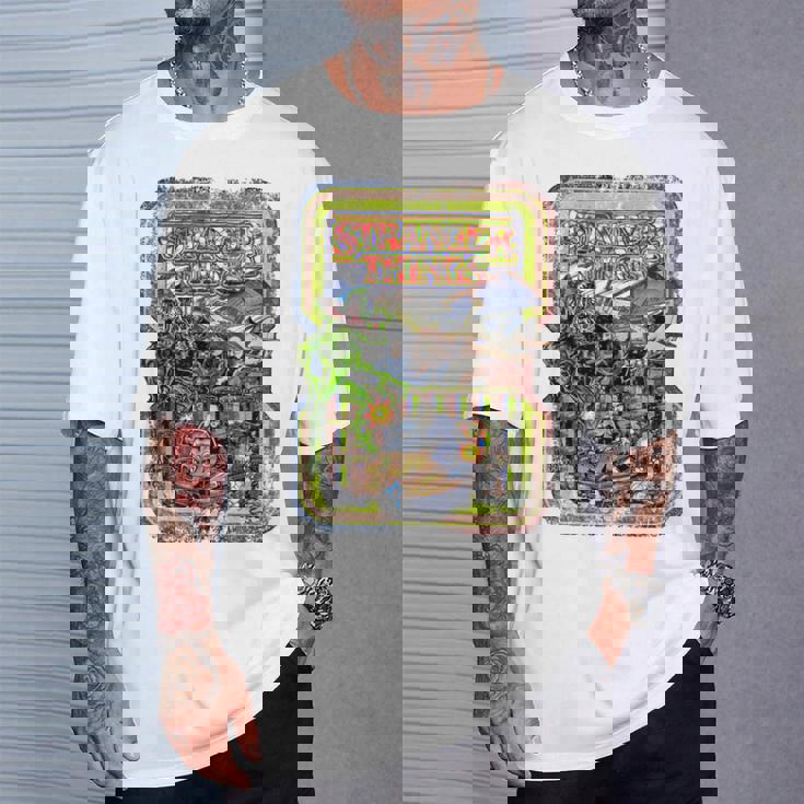 ストレンジャー・シングス プロモ コミック ホッパー デモゴルゴン ヴィンテージ 80年代 Tシャツ 彼への贈り物