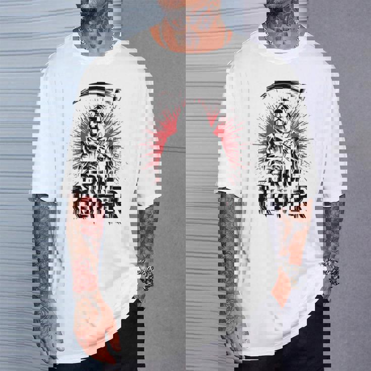 スプラッシュアート 死神 ハロウィン Tシャツ 彼への贈り物