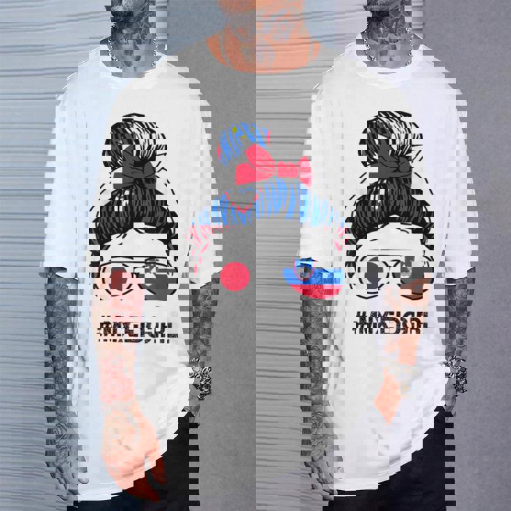 スロベニア 日本国旗 スロベニア 日本の散らかったお団子 Tシャツ 彼への贈り物