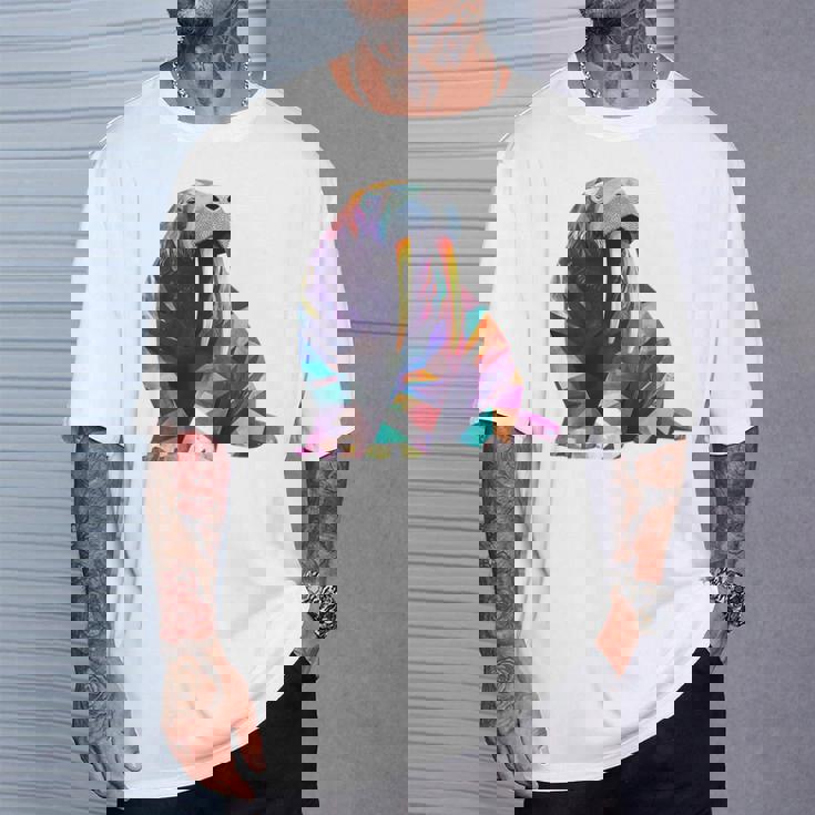 セイウチ 動物 モチーフ 作品 セイウチ Tシャツ 彼への贈り物