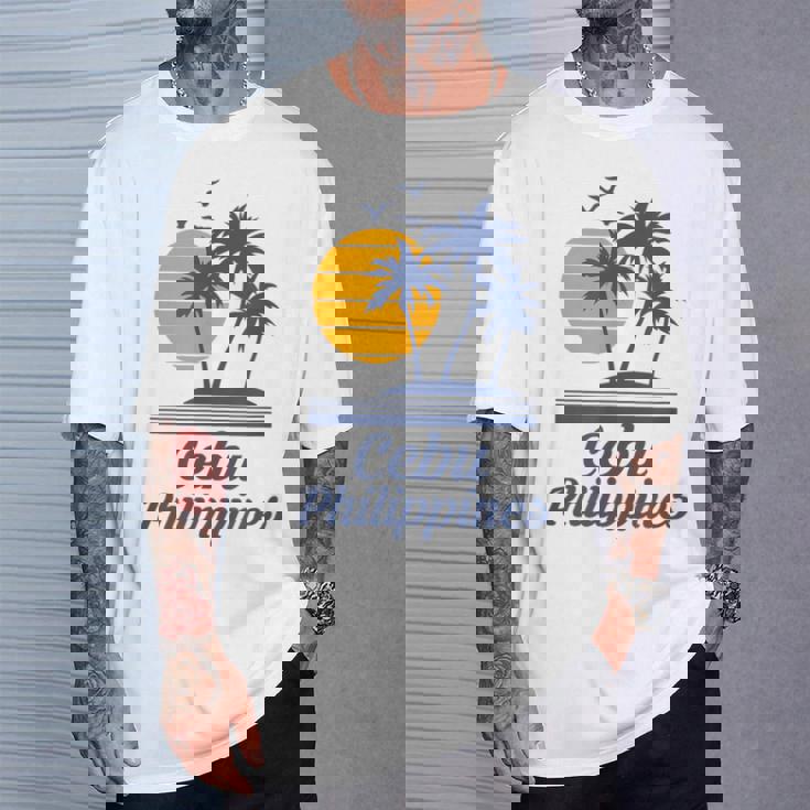 セブ フィリピン フィリピン ビーチ 観光 お土産 バケーション Tシャツ 彼への贈り物