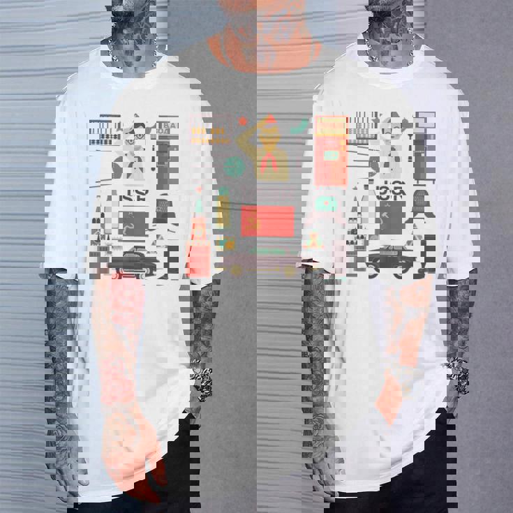 ソ連属性sovi8ビンテージプロパガンダ。 Tシャツ 彼への贈り物