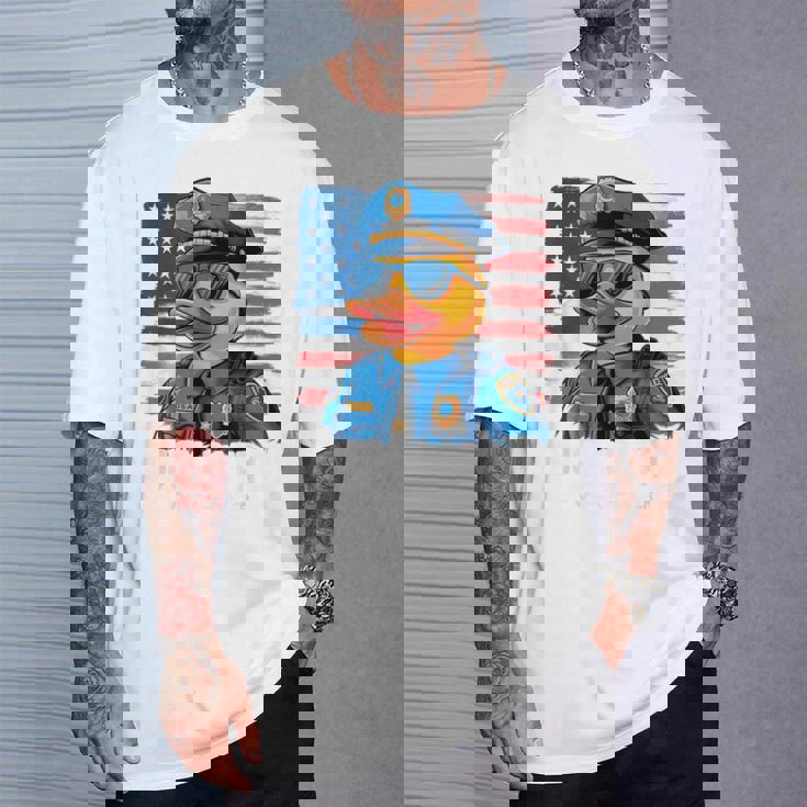 ダックパトロールファニーポリスダック Tシャツ 彼への贈り物