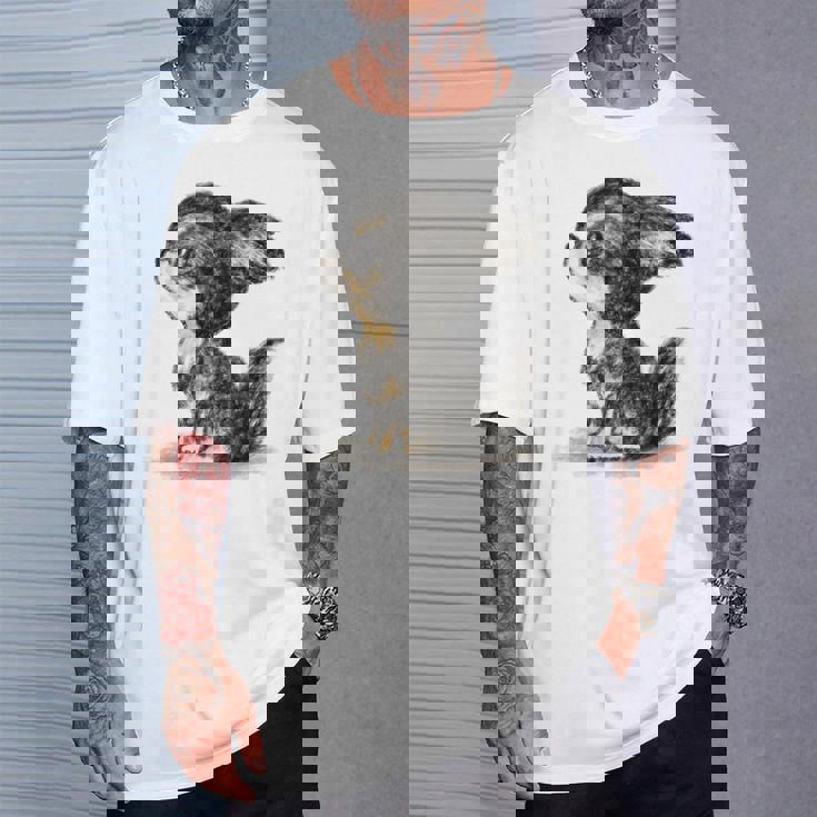 チワワ 犬 かわいい いぬ 子犬 ペット イラスト Tシャツ 彼への贈り物