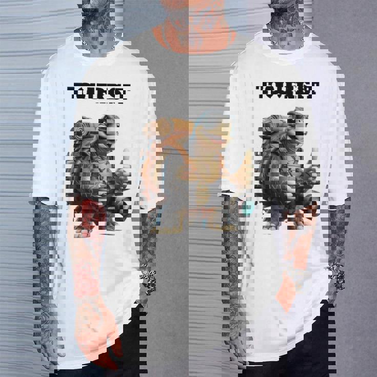 ツーリスト ウミガメ 家族 男性 女性 男の子 女の子 キッズ 大人 長袖tシャツ Tシャツ 彼への贈り物