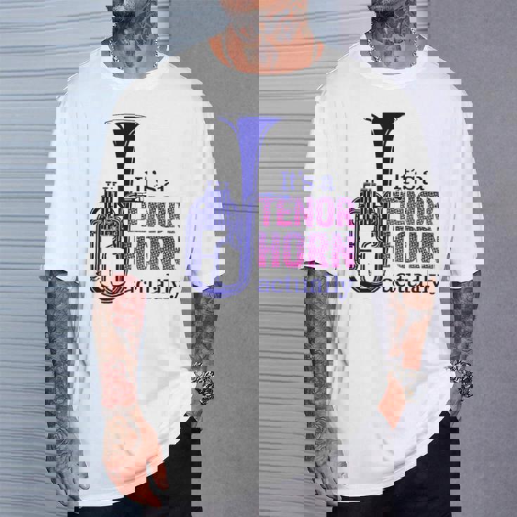 テナーホーンブラスバンドマーチングバンドおもしろ音楽 Alto Horn Or Tenor Horn Joke Tシャツ 彼への贈り物