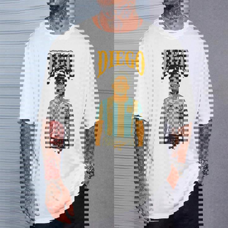 ディエゴ アルマンド マラドーナ アルゼンチン 長袖tシャツ Tシャツ 彼への贈り物