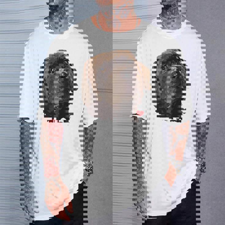 ディス・イズ・ラブ・チョコレート・ラボ 長袖tシャツ Tシャツ 彼への贈り物