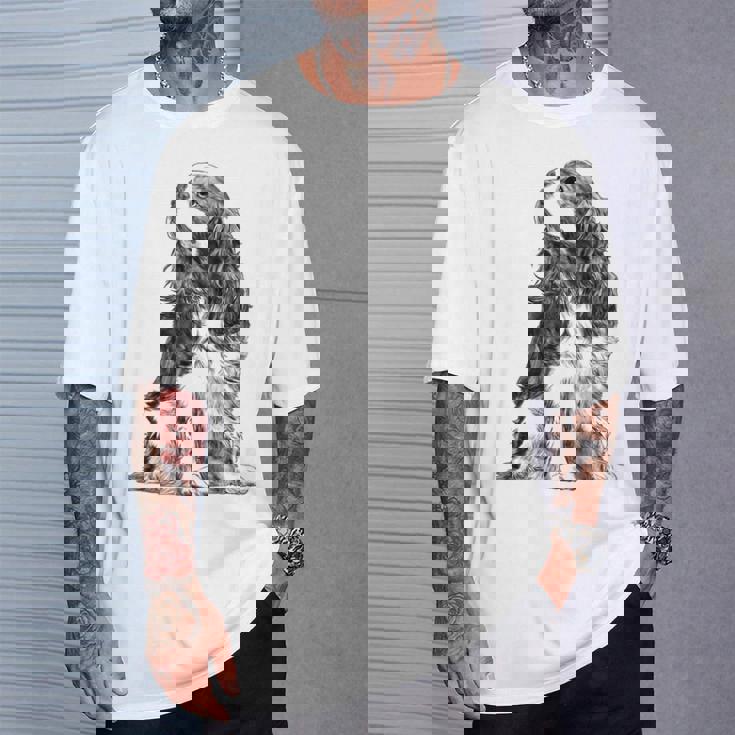 ドッグキャバリアキングチャールズ・スパニエル Tシャツ 彼への贈り物