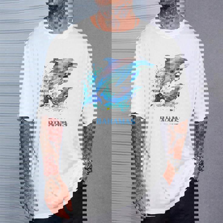 ドルフィン バケーション ヴィンテージ バハマ ビーチ デスティネーション Tシャツ 彼への贈り物