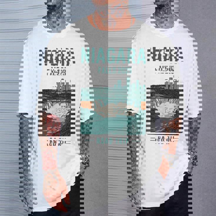 ナイアガラフォールズ ロードトリップ 2025 夏休み ナイアガラ Tシャツ 彼への贈り物