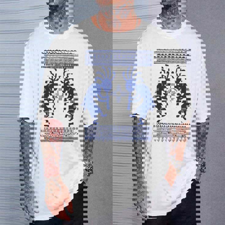 ネイティブアメリカン カルチャー ココペリ ミュージシャンボーダー 1 楽しい Tシャツ 彼への贈り物