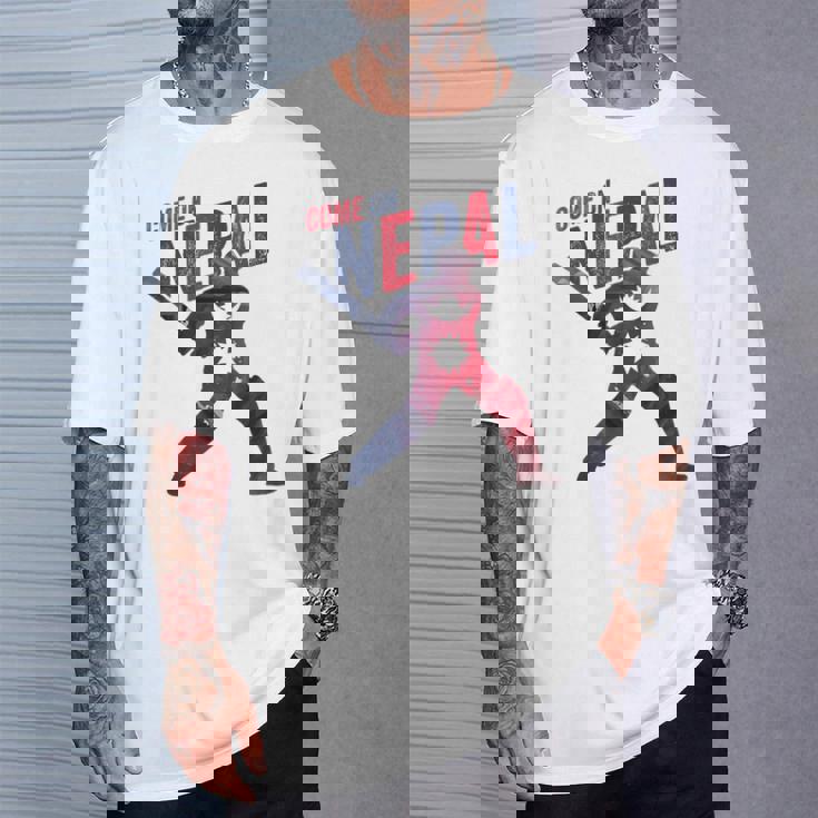 ネパールクリケットジャージ 2024 ネパール国旗サポーター クリケットファン Tシャツ 彼への贈り物