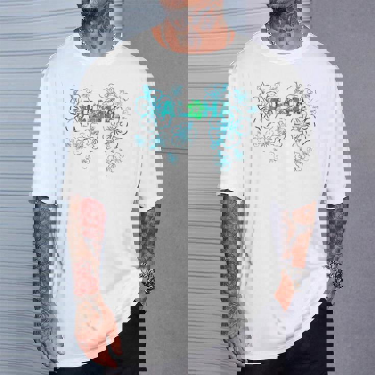 ハイビスカス アロハ ハワイ メレ カリキマカ オアフマウイ マハロラブ 長袖tシャツ Tシャツ 彼への贈り物