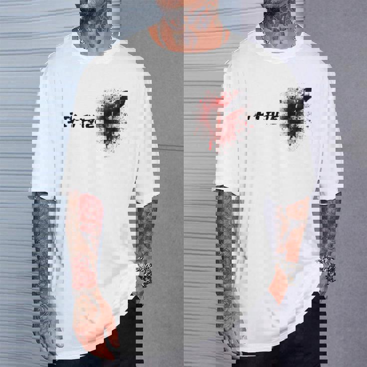 ハロウィンホラー血染み傷＆血傷元気です Tシャツ 彼への贈り物