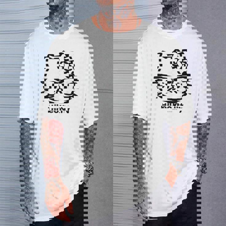 ハローキティ Usデザイン カオ メガネ Tシャツ 彼への贈り物