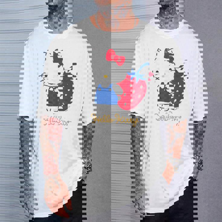 ハローキティ いちご ライトカラー Tシャツ 彼への贈り物