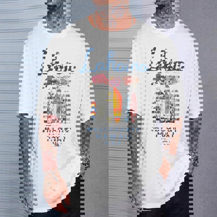 ハワイ ラハイナ マウイ ヴィンテージ サーフィン ハワイアン Tシャツ 彼への贈り物