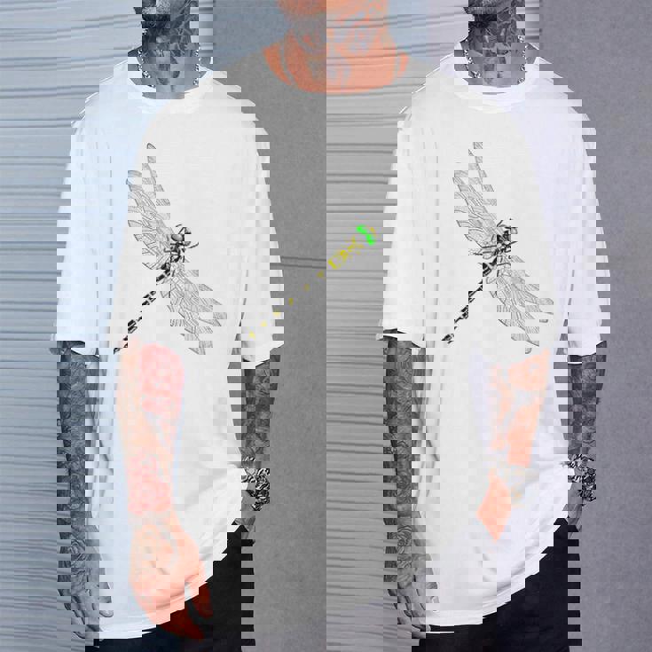 バックプリント鬼蜻蜓おにやんま オニヤンマ アウトドア Bbq キャンプ 虫 Tシャツ 彼への贈り物