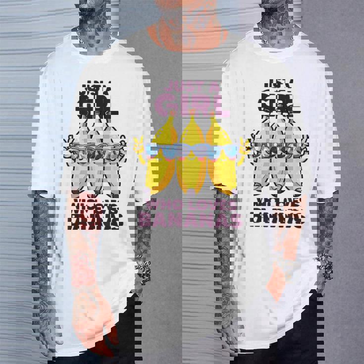 バナナ好きな女の子だけフルーツファニーイエローバナナ好き Tシャツ 彼への贈り物