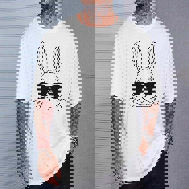 バニーフェイス サングラス イースターデー 男の子 幼児 キッズ Tシャツ 彼への贈り物