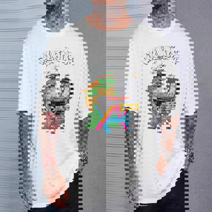 バーベキュー ヒキガエル 面白い 亀 バーベキュー ジャンパー 面白い Tシャツ 彼への贈り物