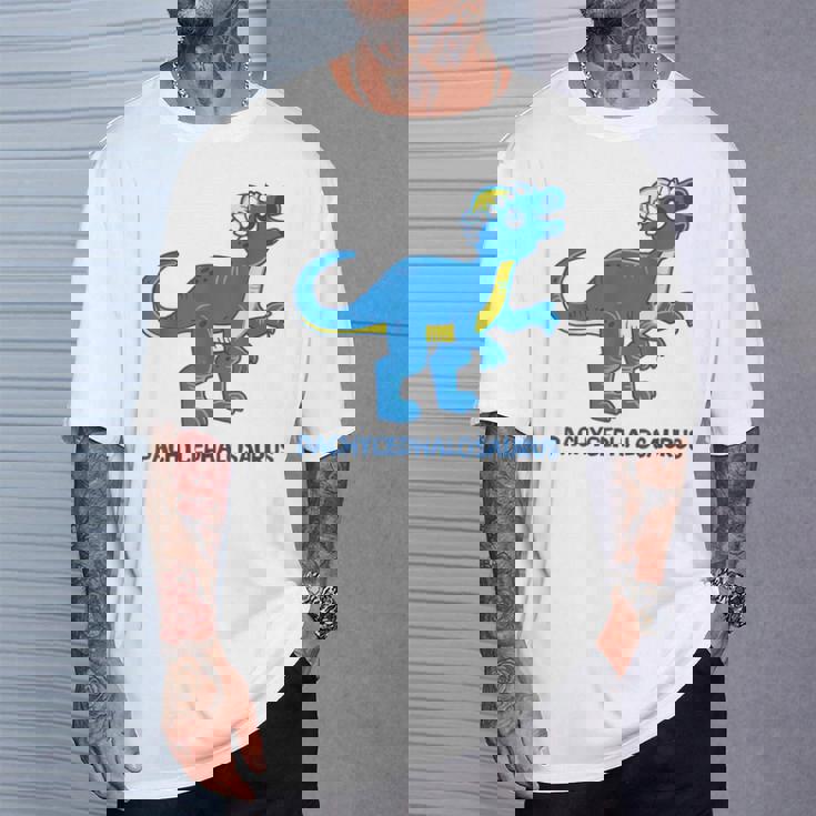 パキケファロサウルス 恐竜 キュート ジュラシック 恐竜 Tシャツ 彼への贈り物