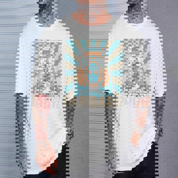 パピバラ おもしろカピバラ 最高のお父さん 父の日 カピバラ 長袖tシャツ Tシャツ 彼への贈り物