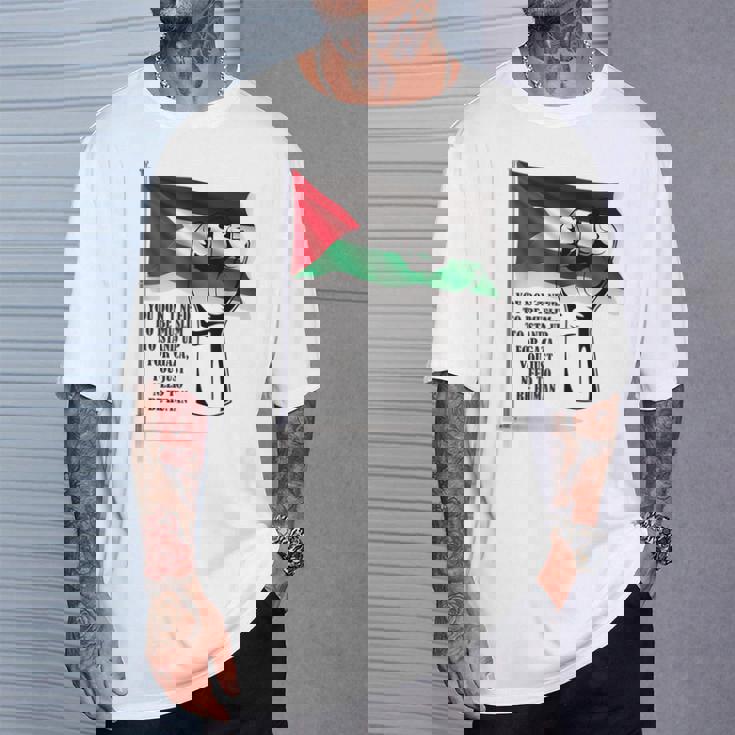 パレスチナフリーパレスチナフリーガザパレスチナ国旗 Tシャツ 彼への贈り物
