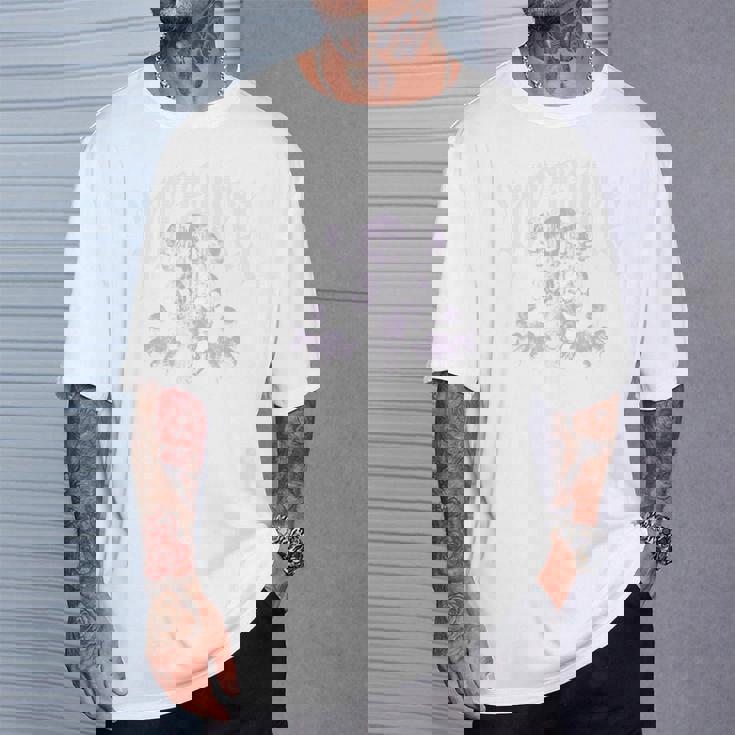 ヒップホップ アーバン ヴィンテージ エッジの効いた Y2k Hip Hop バックプリント ストリートウェア スカル 長袖tシャツ Tシャツ 彼への贈り物