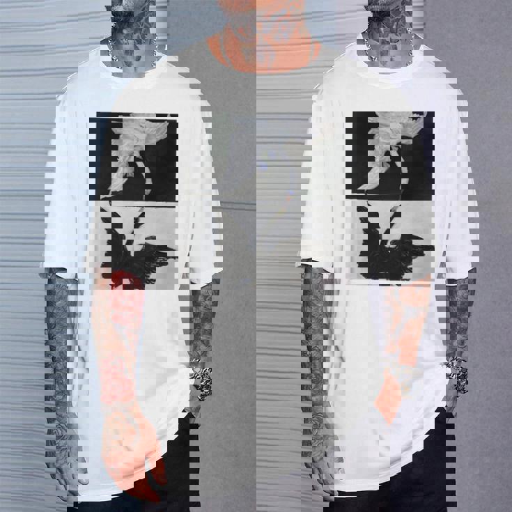 ヒルマ・アフ・クリント作 白鳥 第1号 長袖tシャツ Tシャツ 彼への贈り物