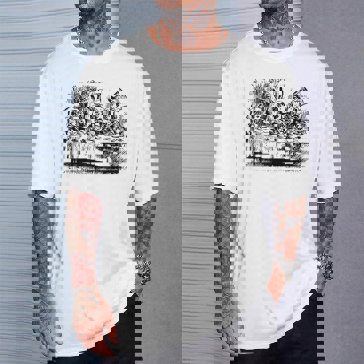 ビッグテキサス 不思議の国のアリス マッドハッターズ ティーパーティーtシャツ Tシャツ 彼への贈り物