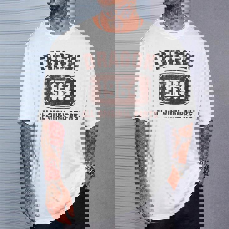 ビンテージドラゴン 1964年生まれの龍 Tシャツ 彼への贈り物