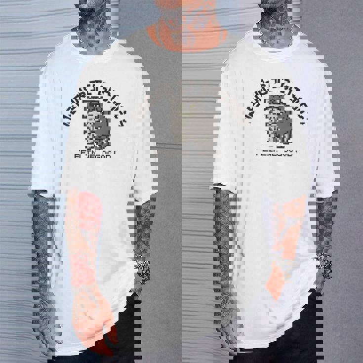 ピクセル アニマルズ マヌルネコ Manul Pallas's Cat 黒フォント Tシャツ 彼への贈り物