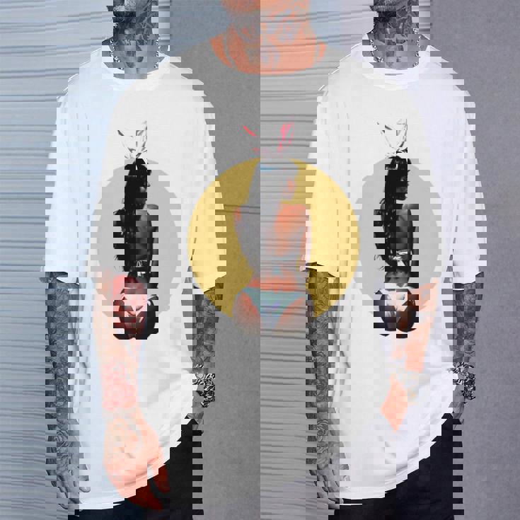 ピンナップ セクシー ブラウンスキン イースターバニー ガールズ ヴィンテージ メンズ レディース 長袖tシャツ Tシャツ 彼への贈り物