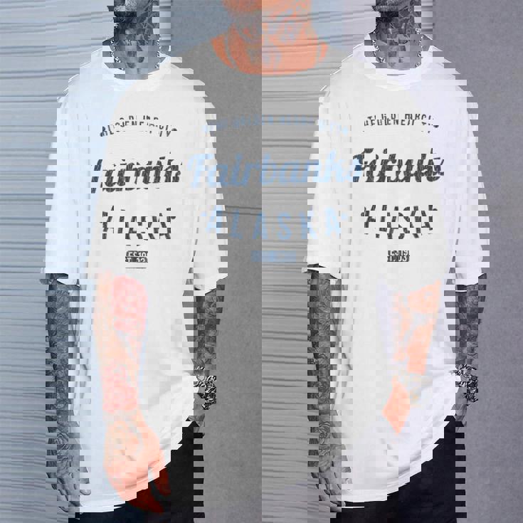 フェアバンクス アラスカ ヴィンテージ ミニマリスト お土産 Ak フェアバンクス Tシャツ 彼への贈り物