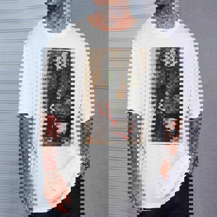 フリンジ付きの毛布の上の二人の女の子 エゴン・シーレ作 1911 長袖tシャツ Tシャツ 彼への贈り物