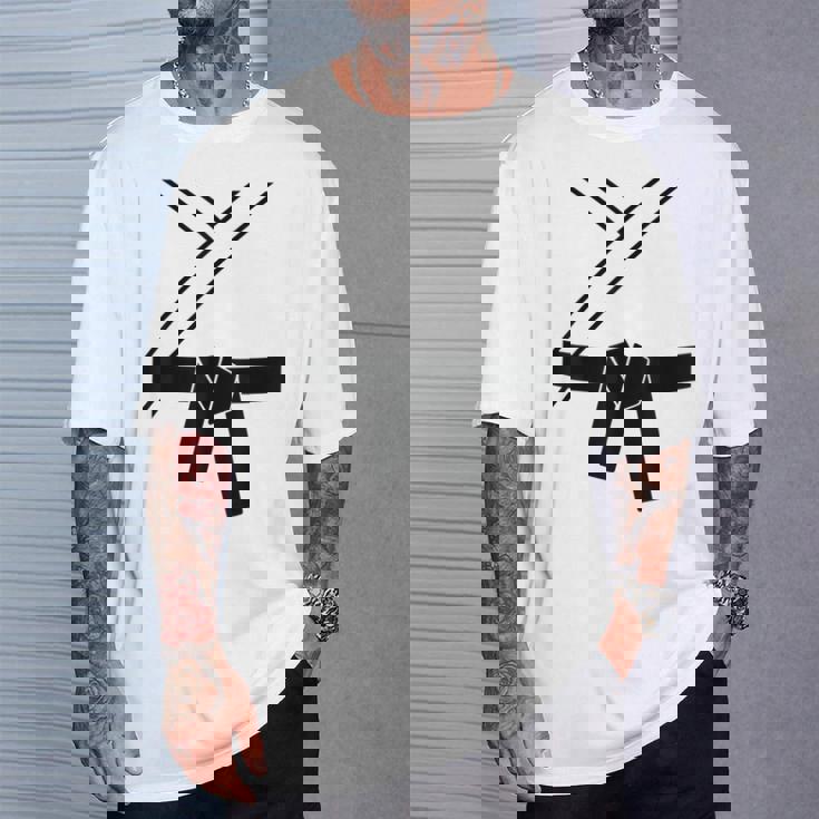 ブラックベルトコスチューム 空手着 柔道 テコンドー カンフー 武道 Tシャツ 彼への贈り物