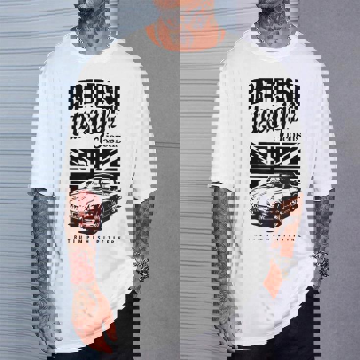 ブリティッシュクラシックカー トライアンフ スピットファイア Tシャツ 彼への贈り物