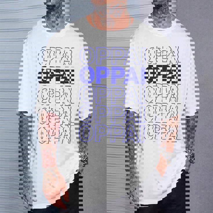 ブルーオッパイの言葉 面白いアニメ漫画 Tシャツ 彼への贈り物