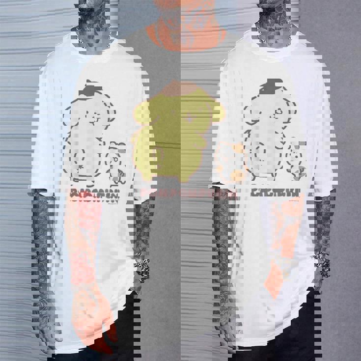 ポムポムプリン ふりむき ライトカラー Tシャツ 彼への贈り物