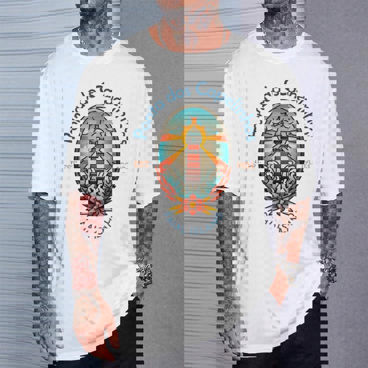 ポンタ・ドス・カペリーニョス灯台 アゾレス諸島 Tシャツ 彼への贈り物