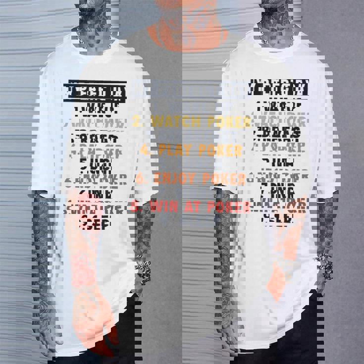 ポーカー パーフェクトデイ ポーカーハンド テキサスホールデムプレーヤー ポーカー Tシャツ 彼への贈り物