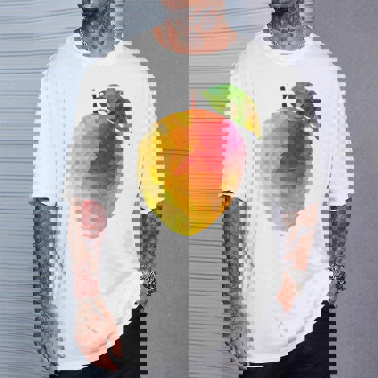 マンゴーフルーツモチーフアートマンゴー Tシャツ 彼への贈り物