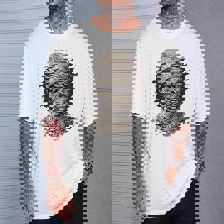 ミイラ コスチューム ハロウィン 不気味なアート ミイラ Tシャツ 彼への贈り物