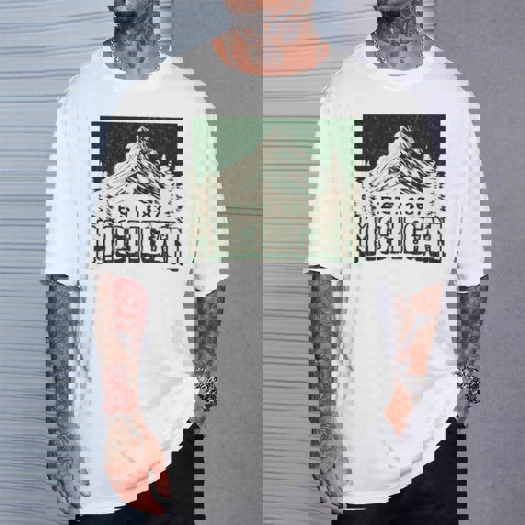 ミシガン 長袖tシャツ Tシャツ 彼への贈り物