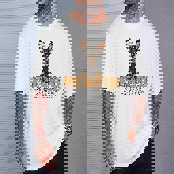 ミニピン ママ かわいい ミニチュア ピンシャー 犬 ママ ミニピン マザー Tシャツ 彼への贈り物