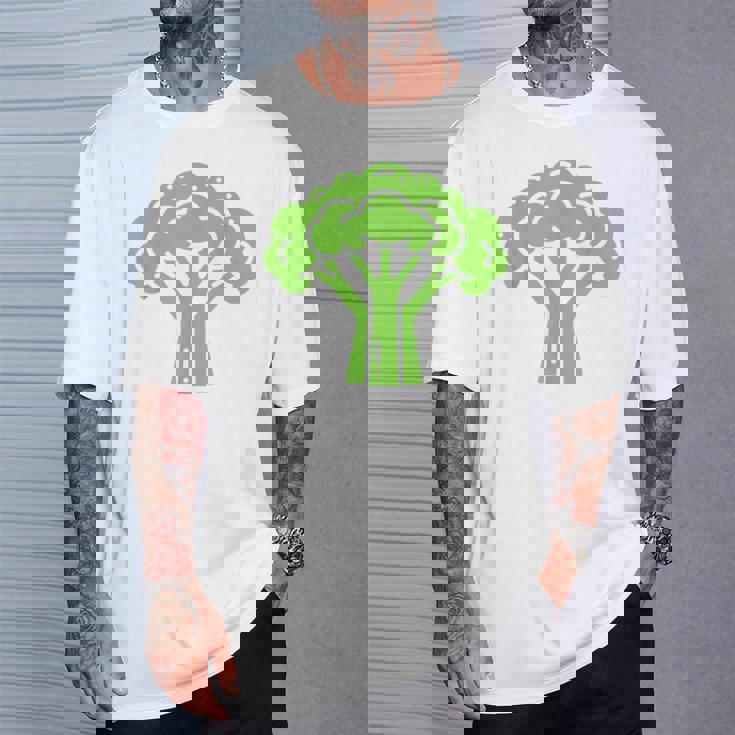 ミニマリスト かわいい ブロッコリー シンプルな野菜 ブロッコリー Tシャツ 彼への贈り物