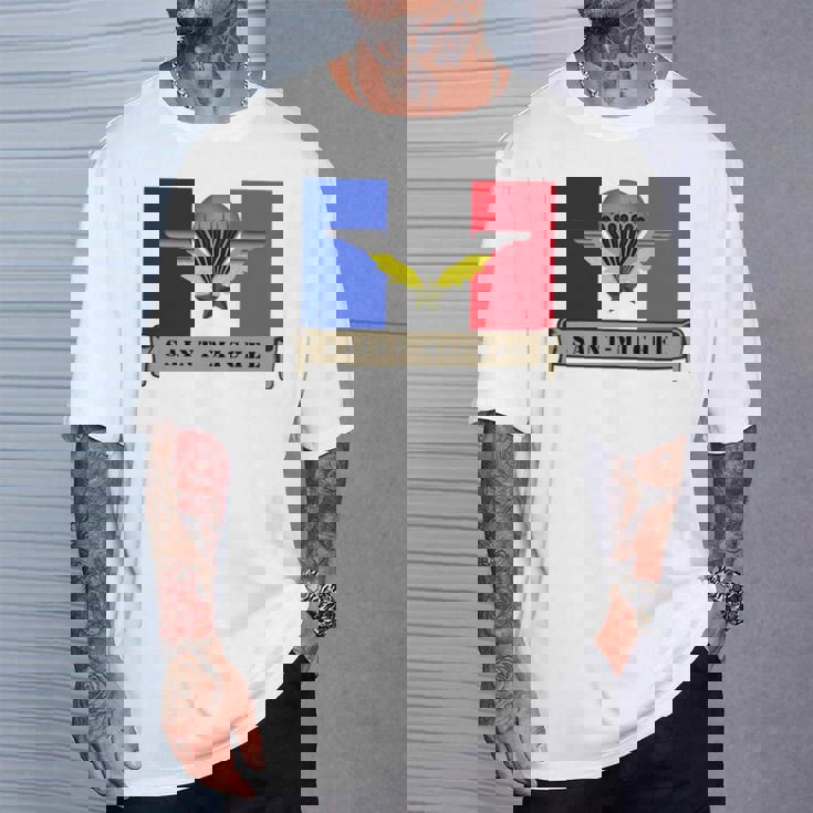 ミリタリー サンミッシェル 守護空挺部隊 フランス軍 長袖tシャツ Tシャツ 彼への贈り物